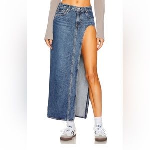 GRLFRND Blanca Maxi Skirt denim size 24